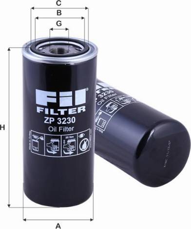 FIL Filter ZP 3230 - Oil Filter autospares.lv