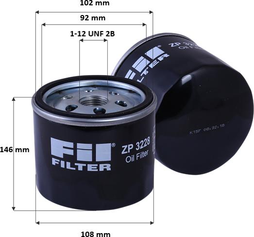 FIL Filter ZP 3228 A - Oil Filter autospares.lv