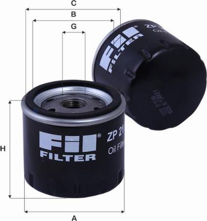 FIL Filter ZP 21 E - Oil Filter autospares.lv