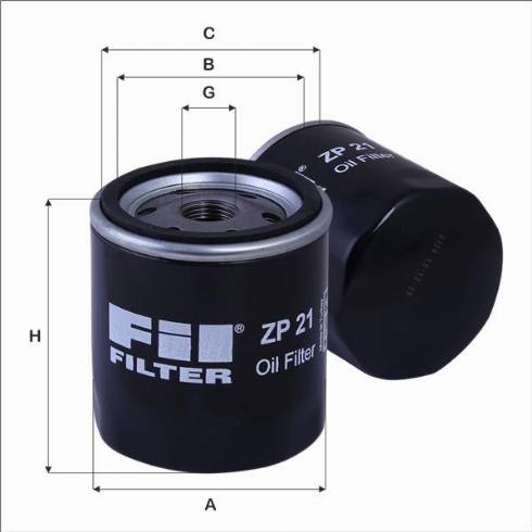 FIL Filter ZP 21 - Oil Filter autospares.lv