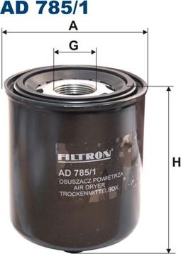 Filtron AD785/1 - Air Dryer Cartridge, compressed-air system autospares.lv