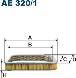 Filtron AE320/1 - Air Filter, engine autospares.lv