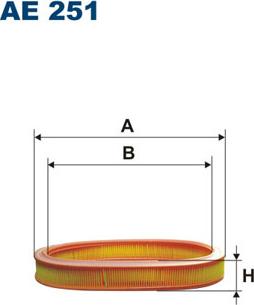 Filtron AE251 - Air Filter, engine autospares.lv