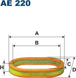 Filtron AE220 - Air Filter, engine autospares.lv