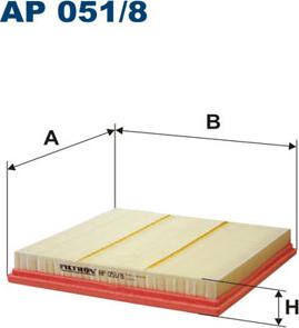 Filtron AP051/8 - Air Filter, engine autospares.lv