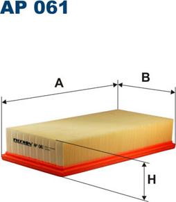 Filtron AP061 - Air Filter, engine autospares.lv