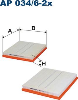 Filtron AP034/6-2x - Air Filter, engine autospares.lv