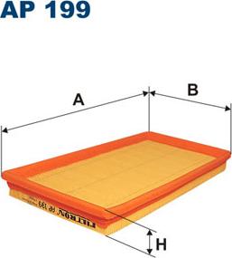 Filtron AP199 - Air Filter, engine autospares.lv