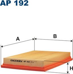 Filtron AP192 - Air Filter, engine autospares.lv