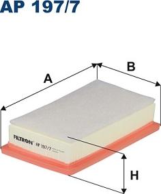 Filtron AP 197/7 - Air Filter, engine autospares.lv