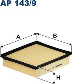 Filtron AP 143/9 - Air Filter, engine autospares.lv