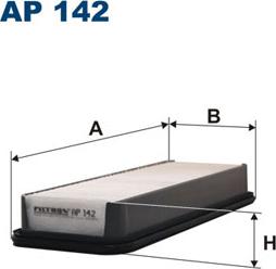 Filtron AP142 - Air Filter, engine autospares.lv