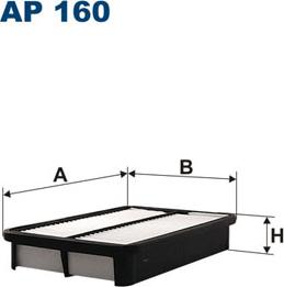 Filtron AP160 - Air Filter, engine autospares.lv