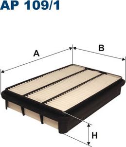 Filtron AP109/1 - Air Filter, engine autospares.lv