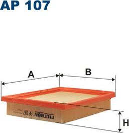 Filtron AP107 - Air Filter, engine autospares.lv