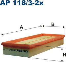 Filtron AP118/3-2x - Air Filter, engine autospares.lv