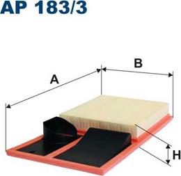 Filtron AP183/3 - Air Filter, engine autospares.lv