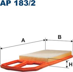 Filtron AP183/2 - Air Filter, engine autospares.lv