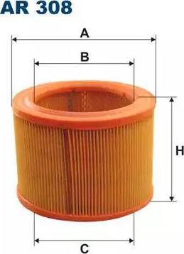 Winfil FAF-PE-017 - Air Filter, engine autospares.lv