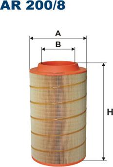 Filtron AR200/8 - Air Filter, engine autospares.lv