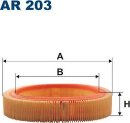 Filtron AR203 - Air Filter, engine autospares.lv