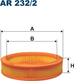 Filtron AR232/2 - Air Filter, engine autospares.lv