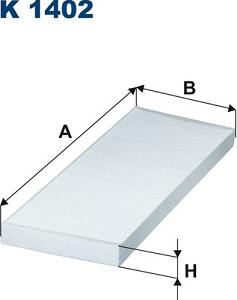 Filtron K1402 - Filter, interior air autospares.lv