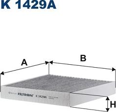 Filtron K 1429A - Filter, interior air autospares.lv