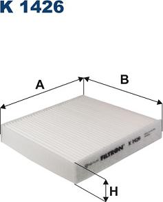 Filtron K 1426 - Filter, interior air autospares.lv