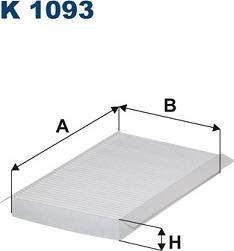 Filtron K1093 - Filter, interior air autospares.lv