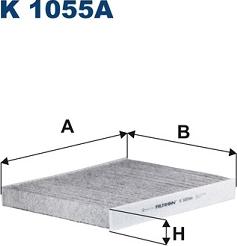 Filtron K 1055A - Filter, interior air autospares.lv