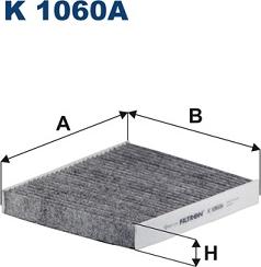 Filtron K 1060A - Filter, interior air autospares.lv