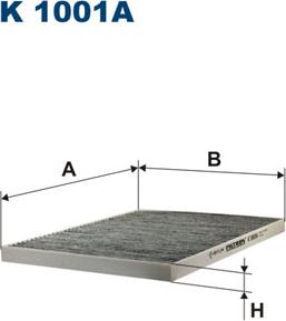 Filtron K1001A - Filter, interior air autospares.lv