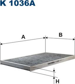 Filtron K1036A - Filter, interior air autospares.lv