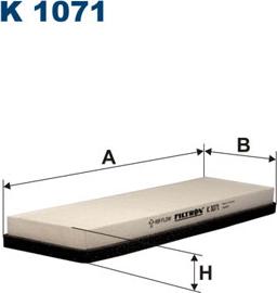 Filtron K1071 - Filter, interior air autospares.lv