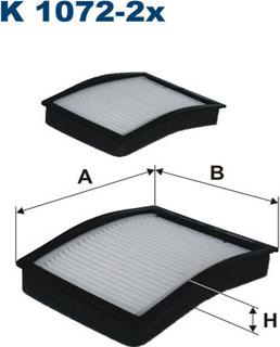 Filtron K1072-2x - Filter, interior air autospares.lv