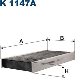 Filtron K1147A - Filter, interior air autospares.lv