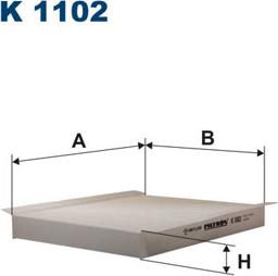 Filtron K1102 - Filter, interior air autospares.lv