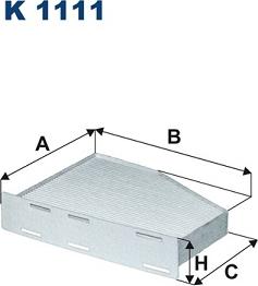 Filtron K1111 - Filter, interior air autospares.lv