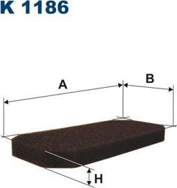 Filtron K1186 - Filter, interior air autospares.lv