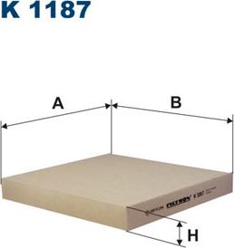 Filtron K1187 - Filter, interior air autospares.lv