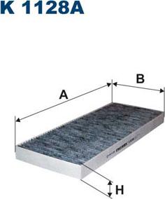 Filtron K1128A - Filter, interior air autospares.lv