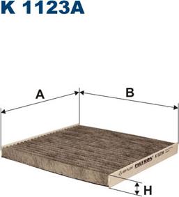 Filtron K1123A - Filter, interior air autospares.lv