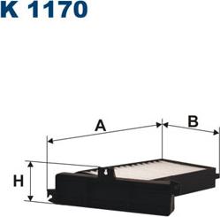 Filtron K1170 - Filter, interior air autospares.lv