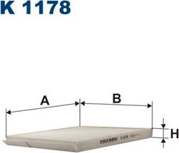 Filtron K1178 - Filter, interior air autospares.lv