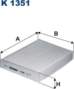 Filtron K1351 - Filter, interior air autospares.lv