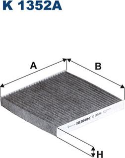 Filtron K1352A - Filter, interior air autospares.lv