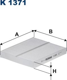 Filtron K 1371 - Filter, interior air autospares.lv