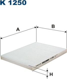 Filtron K1250 - Filter, interior air autospares.lv
