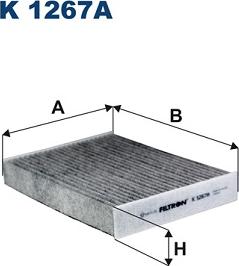 Filtron K1267A - Filter, interior air autospares.lv